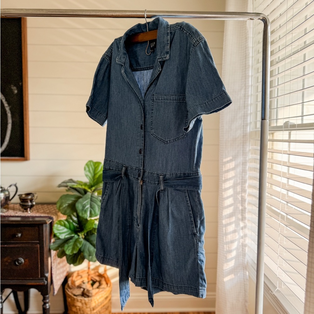GAP Blue Denim Jumpsuit - Picture 11 of 12